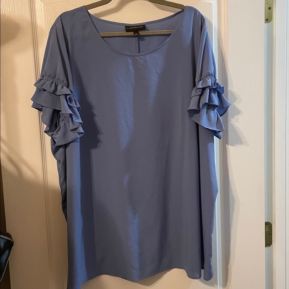 Lane Bryant Sky Blue Blouse